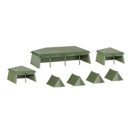 TIME2PLAY 1-87 Military Assembly Kit Tents - 7 Piece TI270002